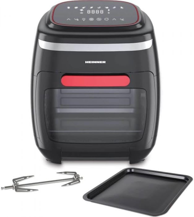 Heinner Air Fryer HAF-B2000FB, 11L kapacitet, tehnologija prženja na vrućem vazduhu, delovi uređaja, digitalni ekran, lako čišćenje.