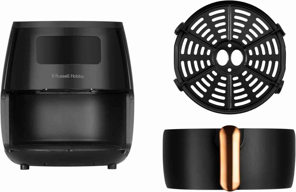 Delovi Russell Hobbs Airfryer 26510-56 Sienna: korpa, posuda i digitalni displej