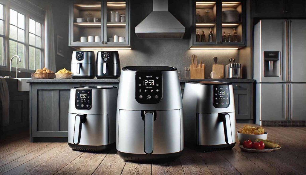 Air fryer modeli 11L u modernoj kuhinji, idealni za velike porodice i gurmanske projekte.